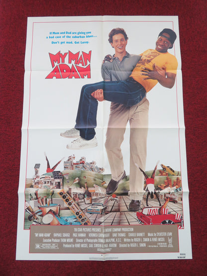 My Man Adam Folded US One Sheet Poster Raphael Sbarge Page Hannah 1985