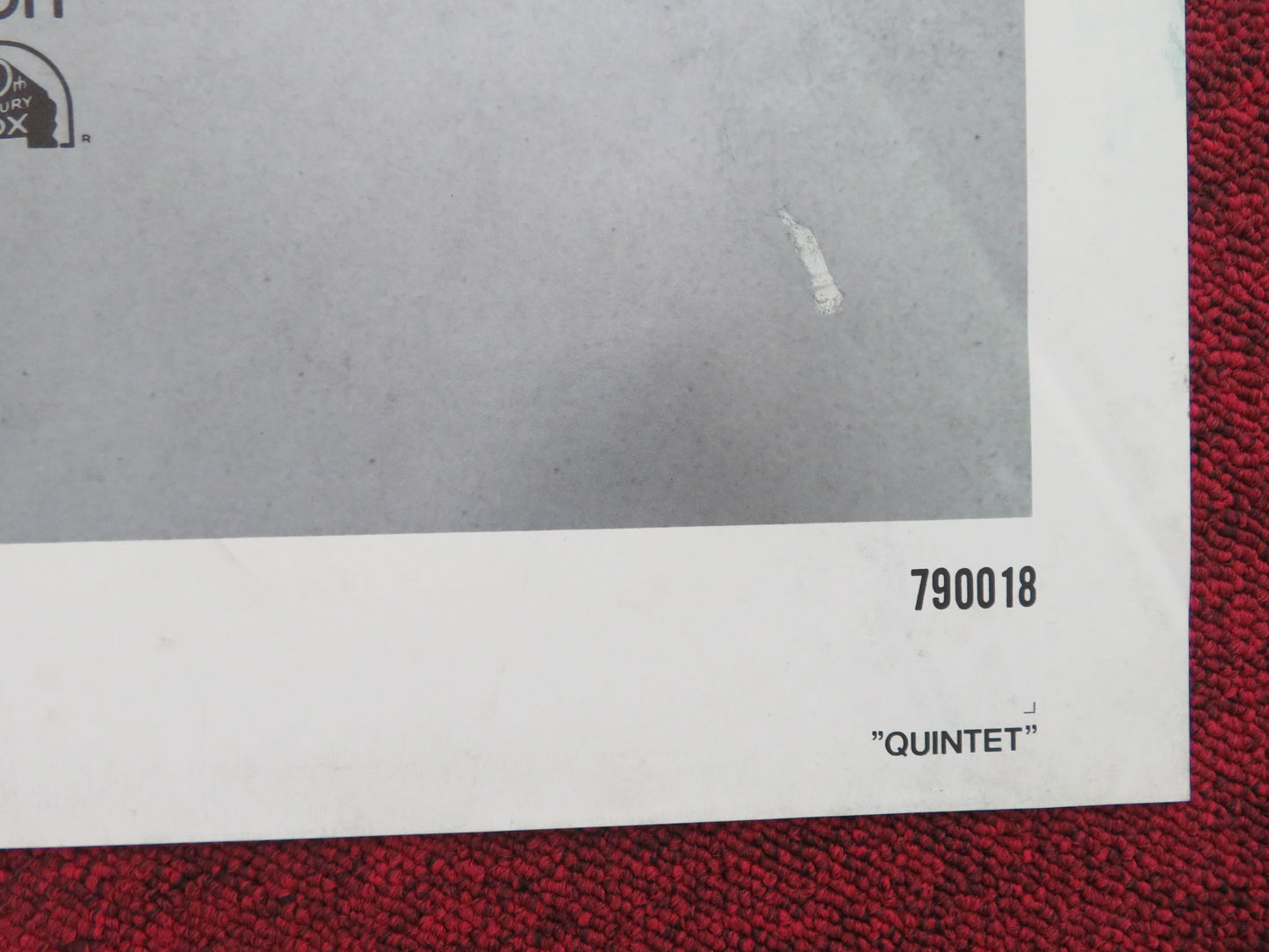 Quintet Folded US One Sheet Poster Paul Newman Vittorio Gassman 1979