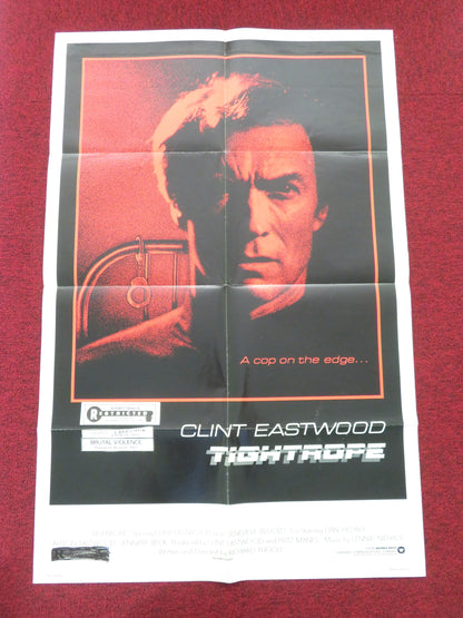 Tightrope Folded US One Sheet Poster Clint Eastwood 1984