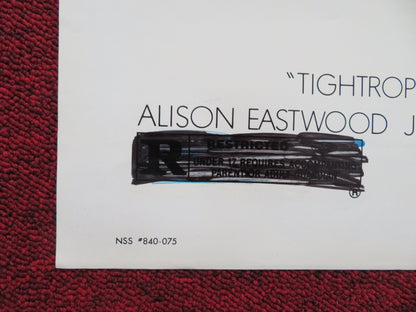 Tightrope Folded US One Sheet Poster Clint Eastwood 1984