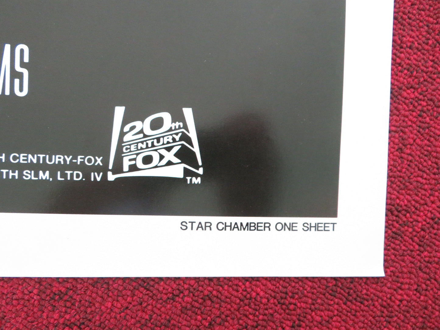 The Star Chamber Folded US One Sheet Poster Michael Douglas Kotto 1983