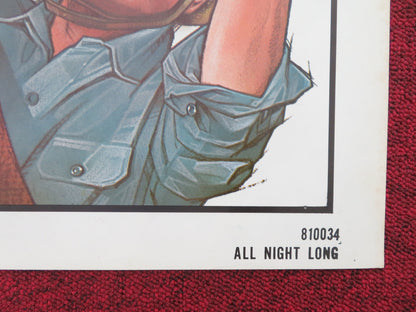 All Night Long Folded US One Sheet Poster Gene Hackman Barbra Streisand 1981