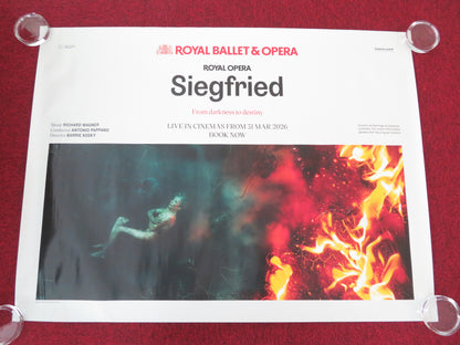 Royal Ballet and Opera: Siegfried UK Quad Rolled Poster Wagner Peter Hoare 2026