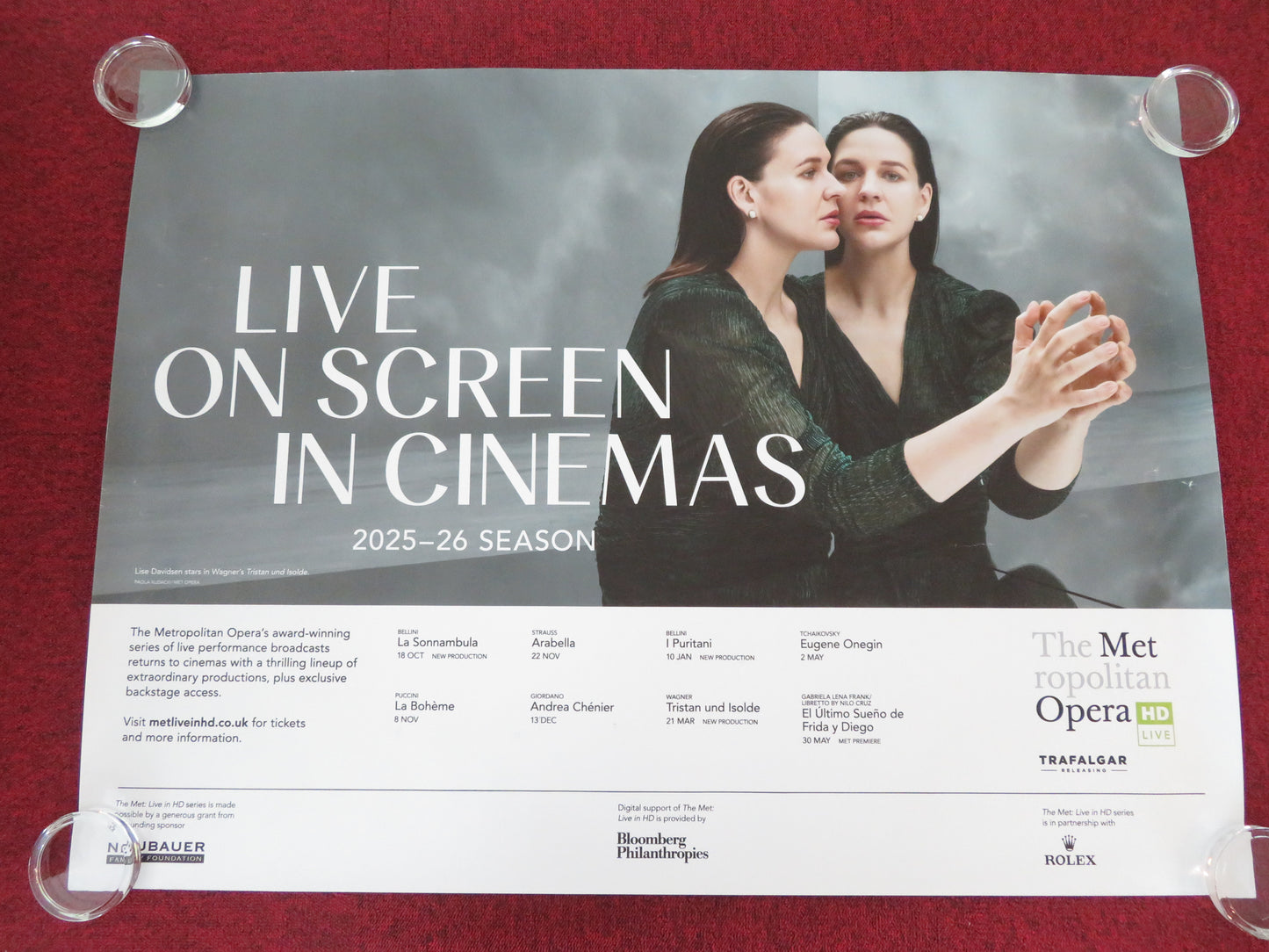 The Metropolitan Opera: Live On Screen in Cinemas 2025-26 UK Quad Rolled Poster