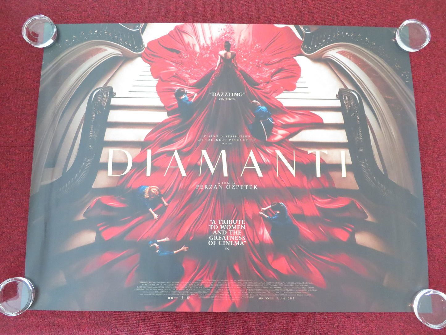 Diamonds UK Quad Rolled Poster Luisa Ranieri Jasmine Trinca 2024