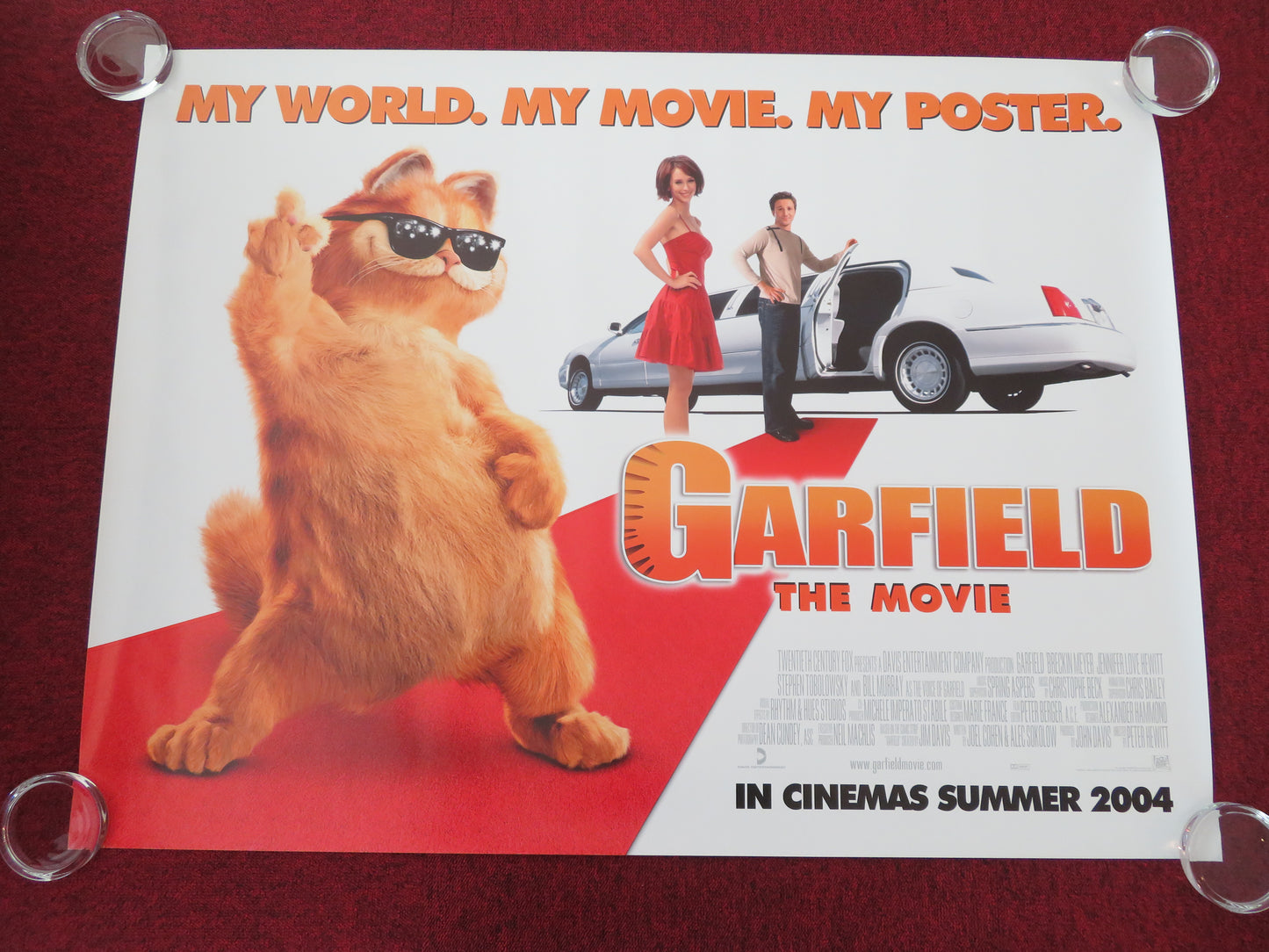 Garfield: The Movie UK Quad Rolled Poster Bill Murray Breckin Meyer 2004