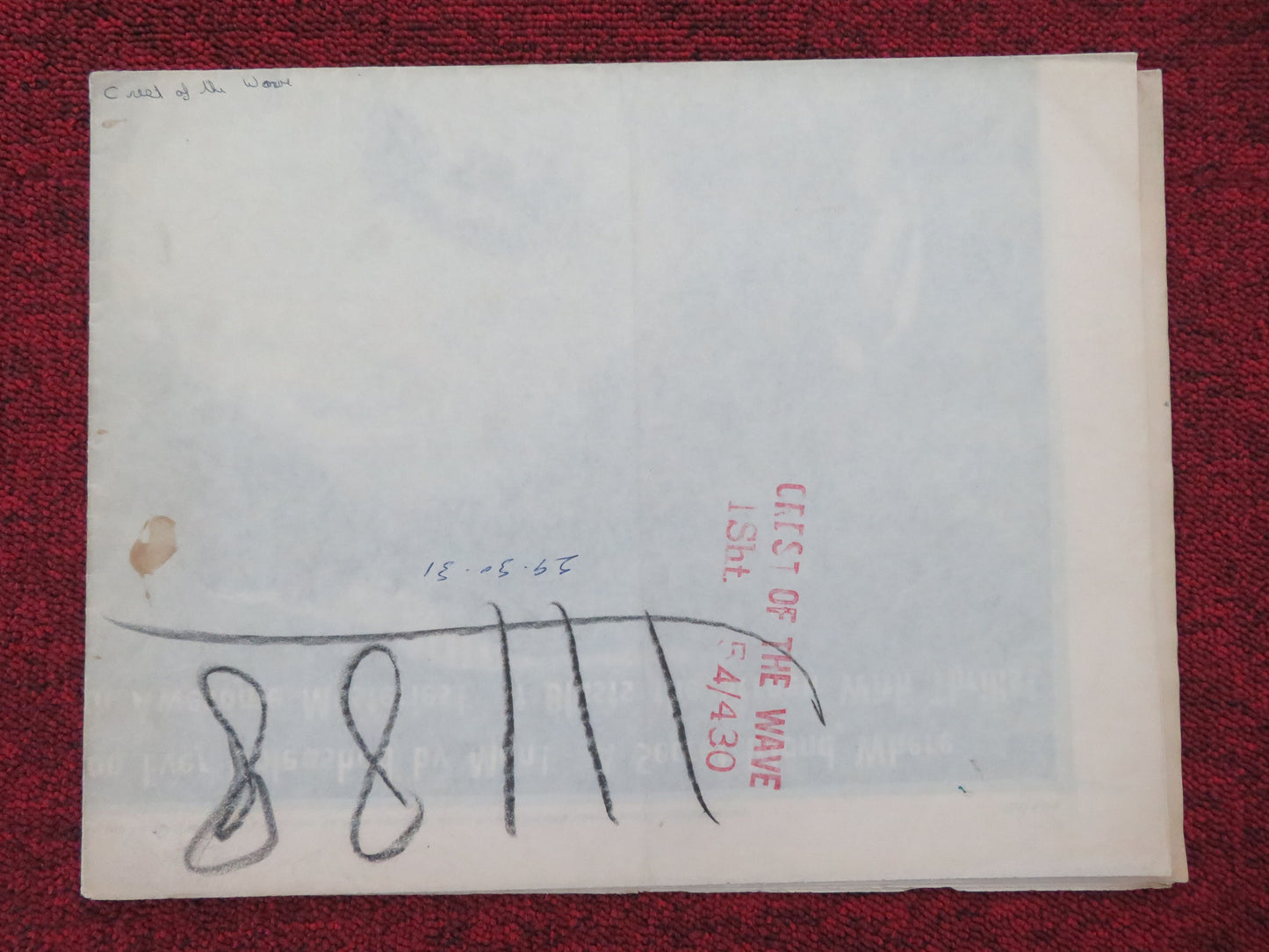 Crest of the Wave Folded US One Sheet Poster Gene Kelly John Justin 1954