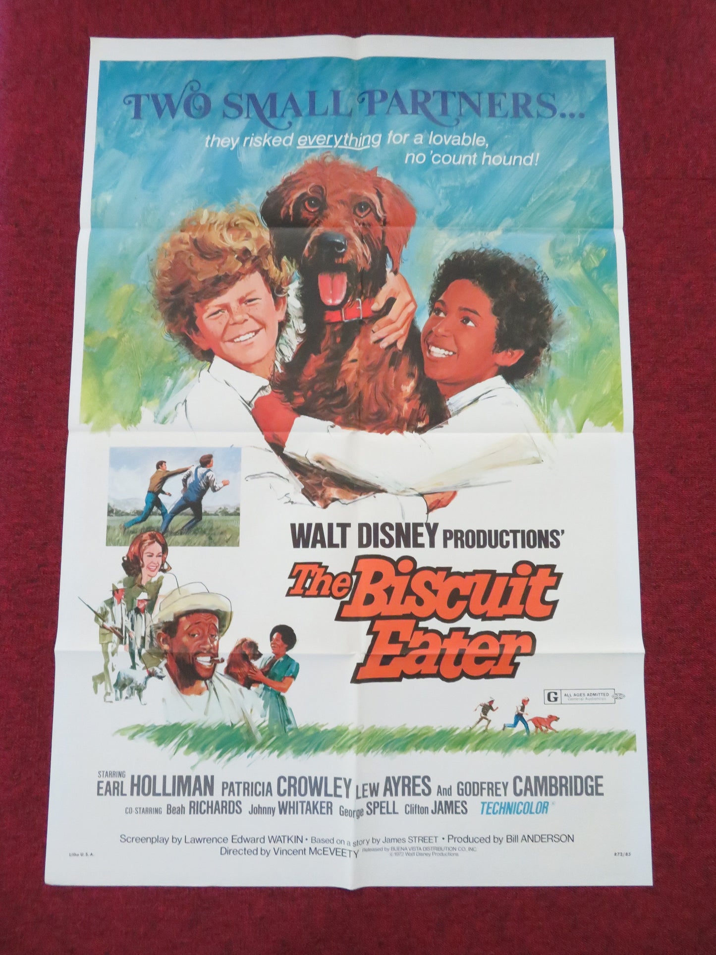 The Biscuit Eater Folded US One Sheet Poster Disney Earl Holliman 1972