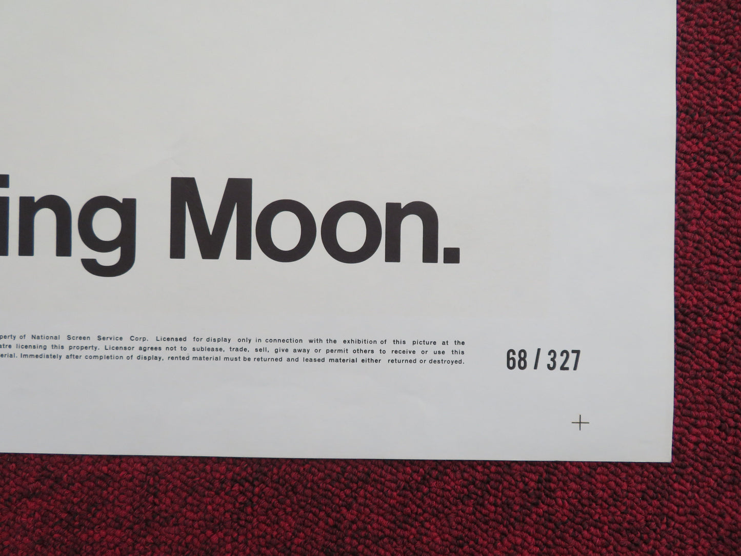 The Stalking Moon Folded US One Sheet Poster Gregory Peck Eva Marie Saint 1968