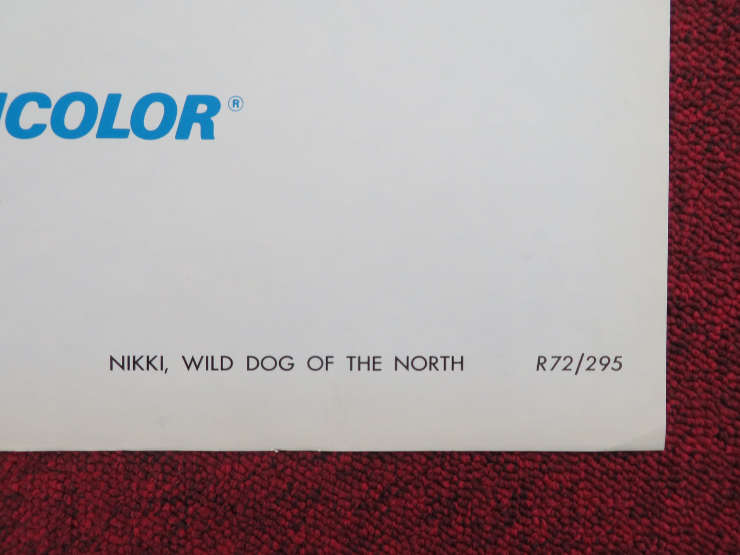 Nikki, Wild Dog of the North Folded US One Sheet Poster Jean Coutu R1972