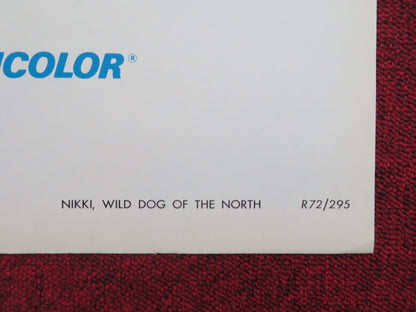 Nikki, Wild Dog of the North Folded US One Sheet Poster Jean Coutu R1972