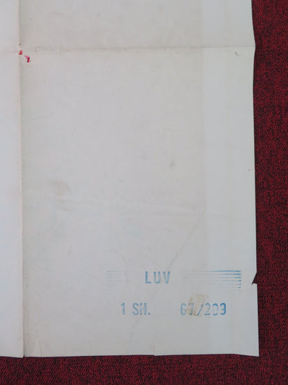Luv Folded US One Sheet Poster Jack Lemmon Peter Falk 1967