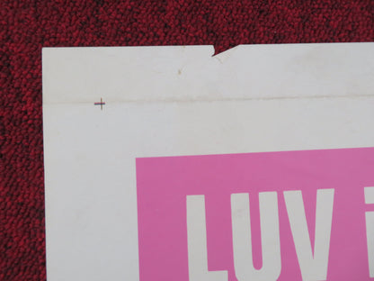 Luv Folded US One Sheet Poster Jack Lemmon Peter Falk 1967