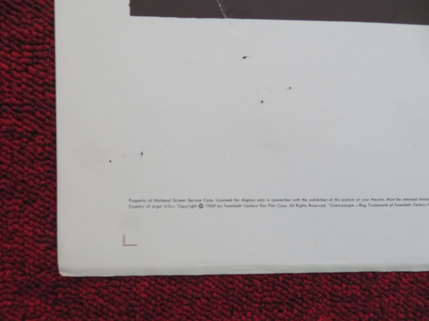 Lady in Cement Folded US One Sheet Poster Frank Sinatra Raquel Welch 1968