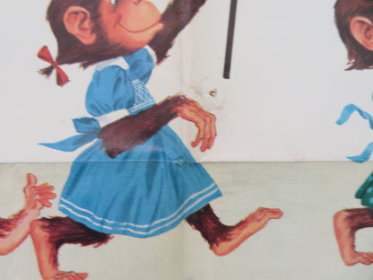 Monkeys, Go Home! Folded US One Sheet Poster Disney Maurice Chevalier 1967