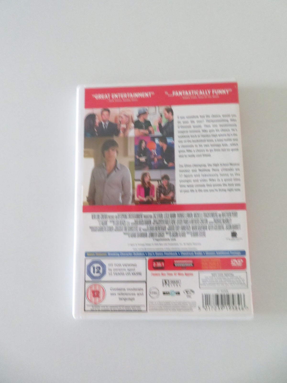 17 Again (DVD) Zac Efron Matthew Perry Leslie Mann 2009 Region 2