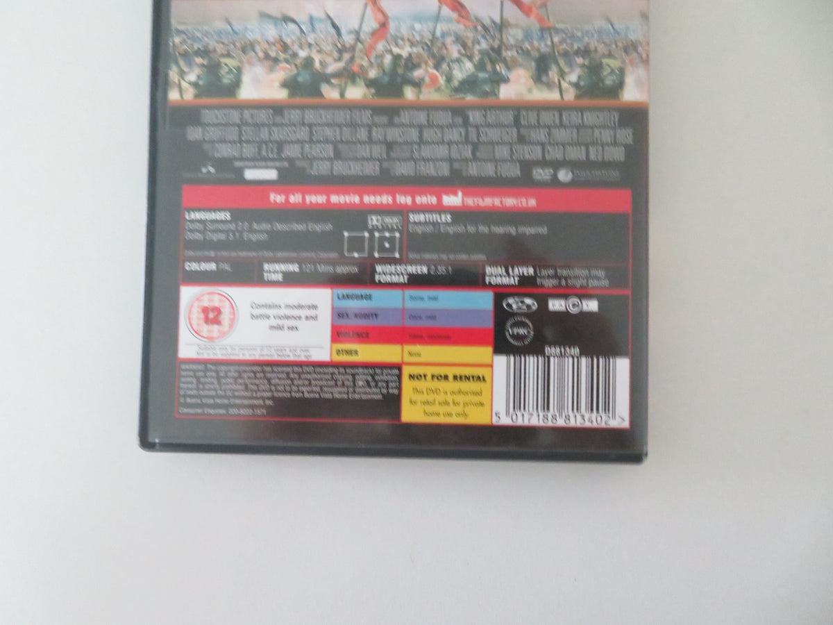 King Arthur - B (DVD) Clive Owen Stephen Dillane Keira Knightley 2004 Region 2