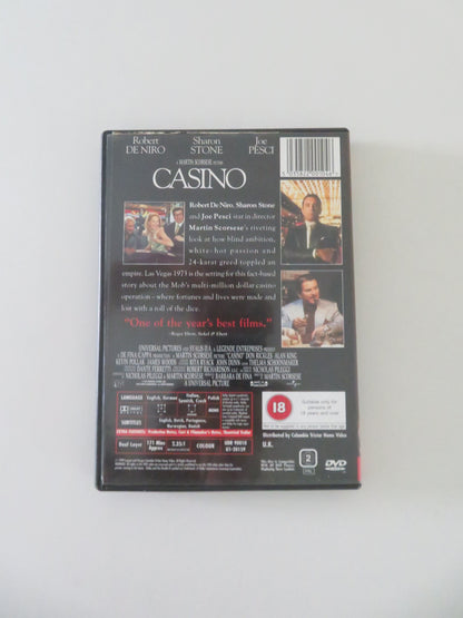 Casino (DVD) Robert De Niro Sharon Stone Joe Pesci 1995 Region 2