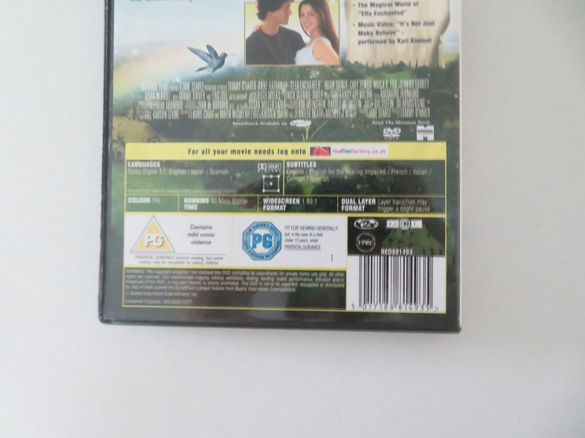 Ella Enchanted (DVD) Anne Hathaway Hugh Dancy 2004 Region 2