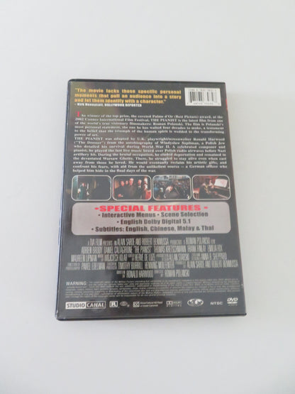 The Pianist - B (DVD) Adrien Brody Thomas Kretschmann 2002 Region All
