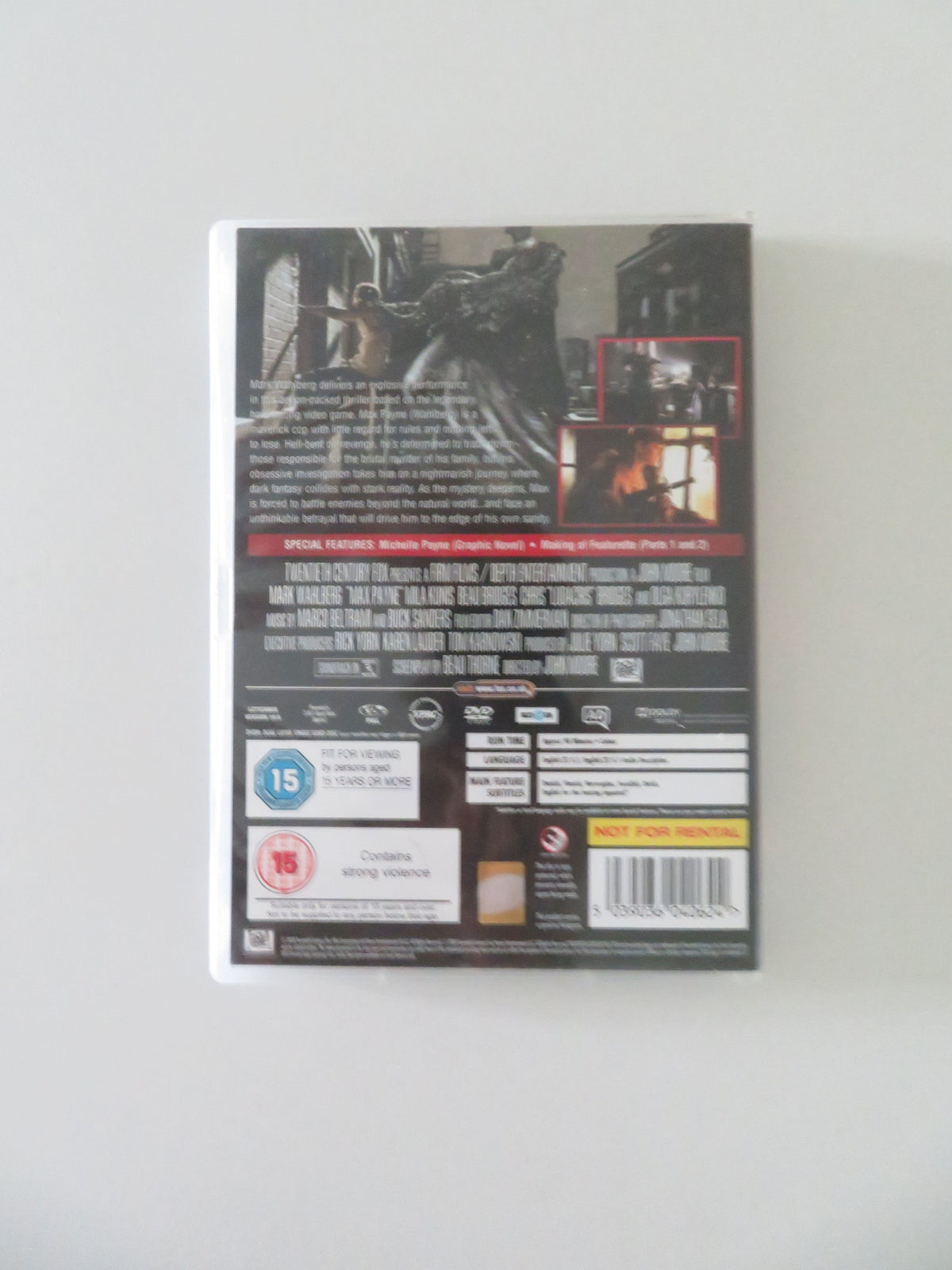 Max Payne (DVD) Mark Wahlberg Mila Kunis Beau Bridges 2008 Region 2