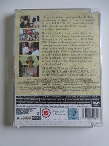 Heat and Dust (DVD) Julie Christie Greta Scacchi Shashi Kapoor 1983 Region 2
