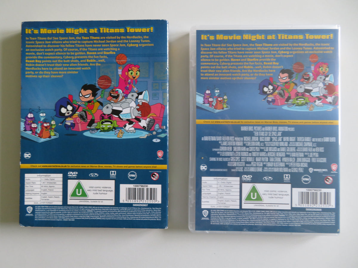 Teen Titans Go! See Space Jam (DVD) Greg Cipes Scott Menville 2021 Region 2