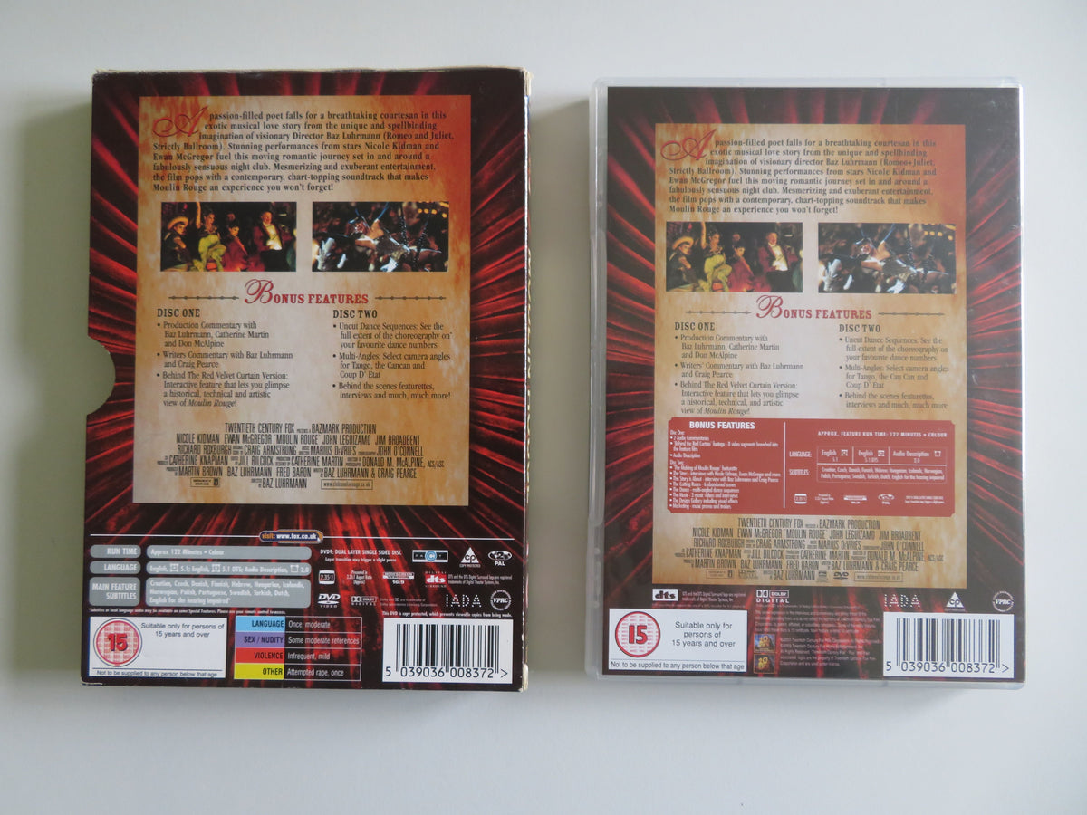 Moulin Rouge - Two Disc Special Edition (DVD) Kidman McGregor 2001 Region 2