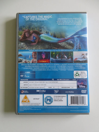 The Little Mermaid (DVD) Disney Halle Bailey Jonah Hauer-King 2023 Region 0