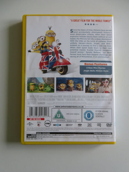 Minions (DVD) Sandra Bullock Jon Hamm Michael Keaton 2015 Region 2, 4