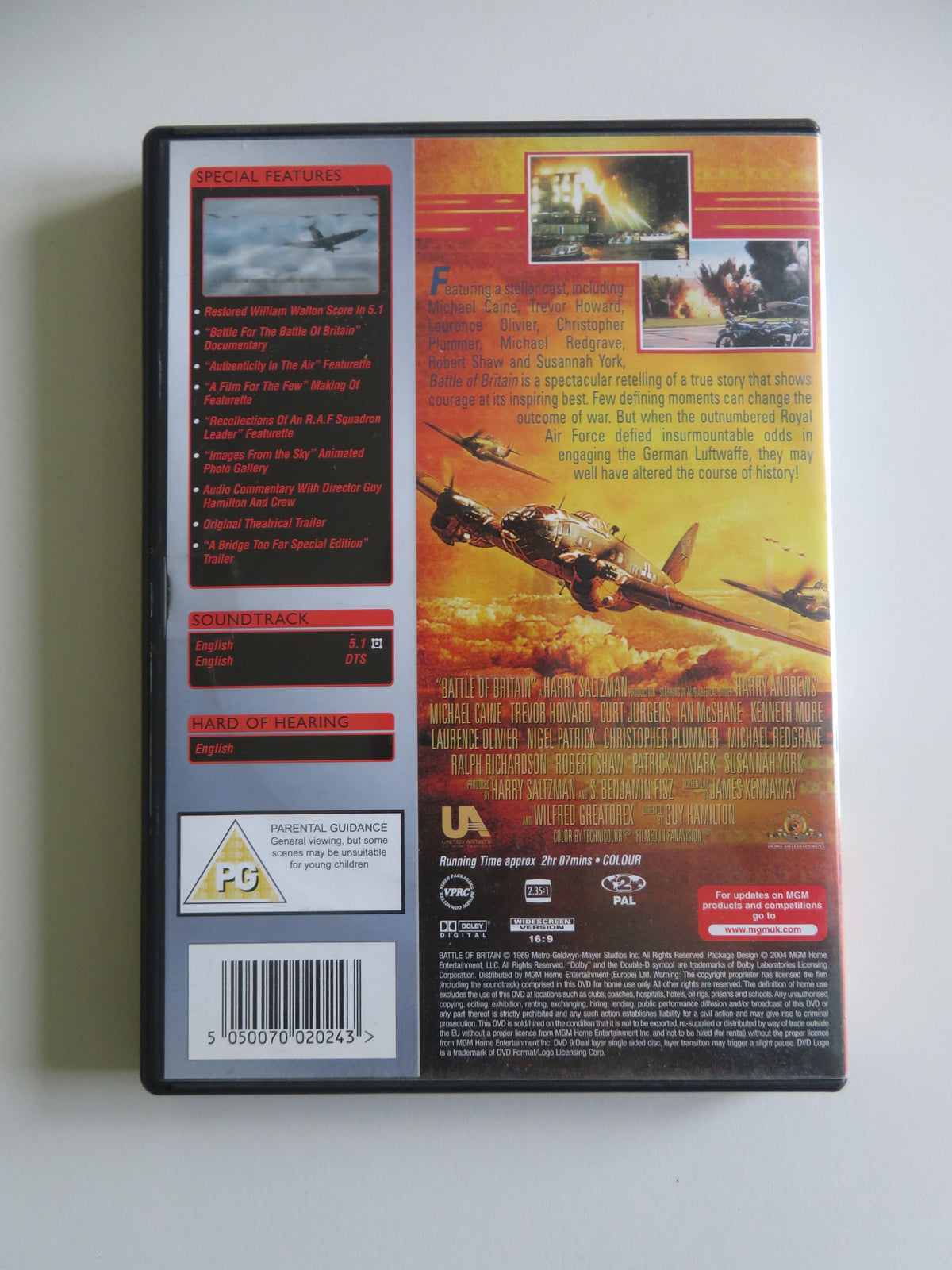 Battle of Britain - 2 disc special edition (DVD) Michael Caine 1969 Region 2