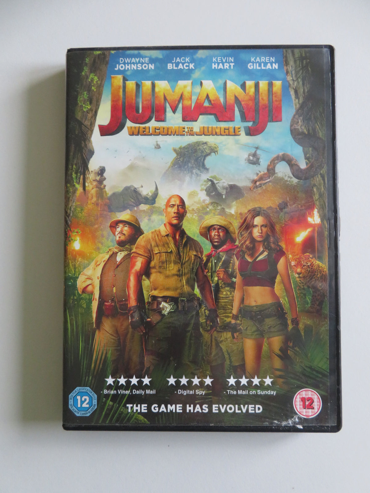 Jumanji: Welcome to the Jungle (DVD) Dwayne Johnson Jack Black 2017 Region 2
