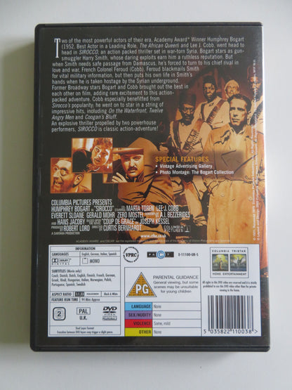 Sirocco (DVD) Humphrey Bogart Lee J. Cobb 1951 Region 2