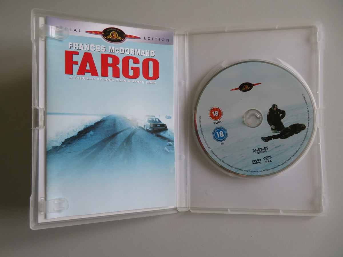 Fargo (DVD) William H. Macy Frances McDormand Steve Buscemi 1996 Region 2