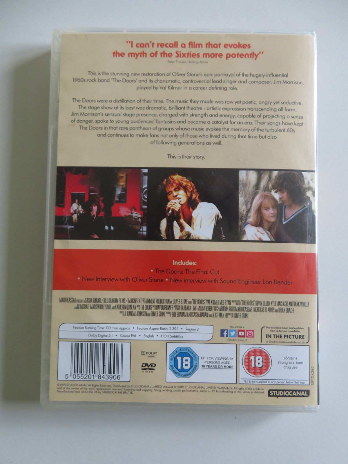 The Doors - The Final Cut (DVD) Val Kilmer Meg Ryan 1991 Region 2