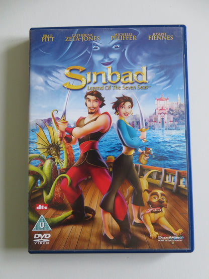Sinbad: Legend of the Seven Seas (DVD) Brad Pitt C. Zeta-Jones 2003 Region 2
