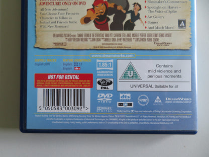 Sinbad: Legend of the Seven Seas (DVD) Brad Pitt C. Zeta-Jones 2003 Region 2