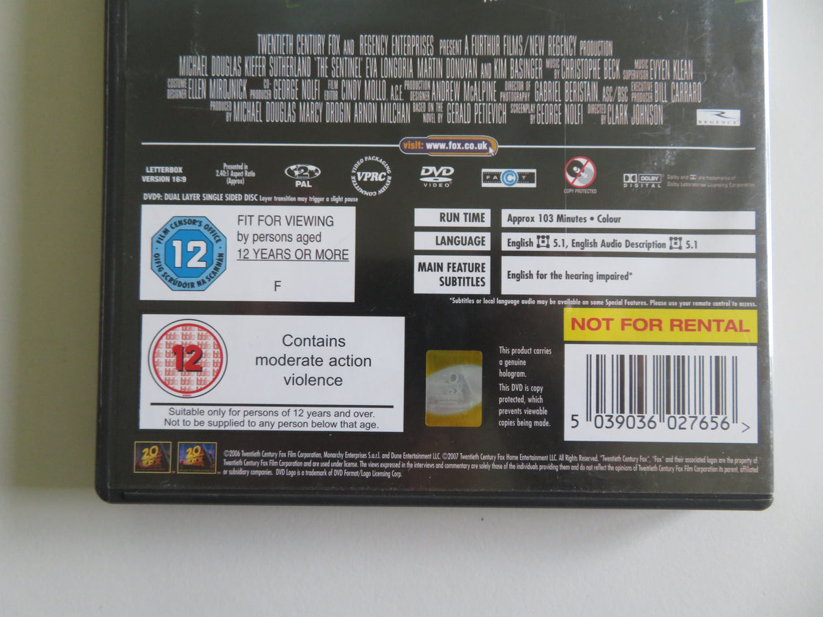 The Sentinel (DVD) Michael Douglas  Kiefer Sutherland Kim Basinger 2006 Region 2
