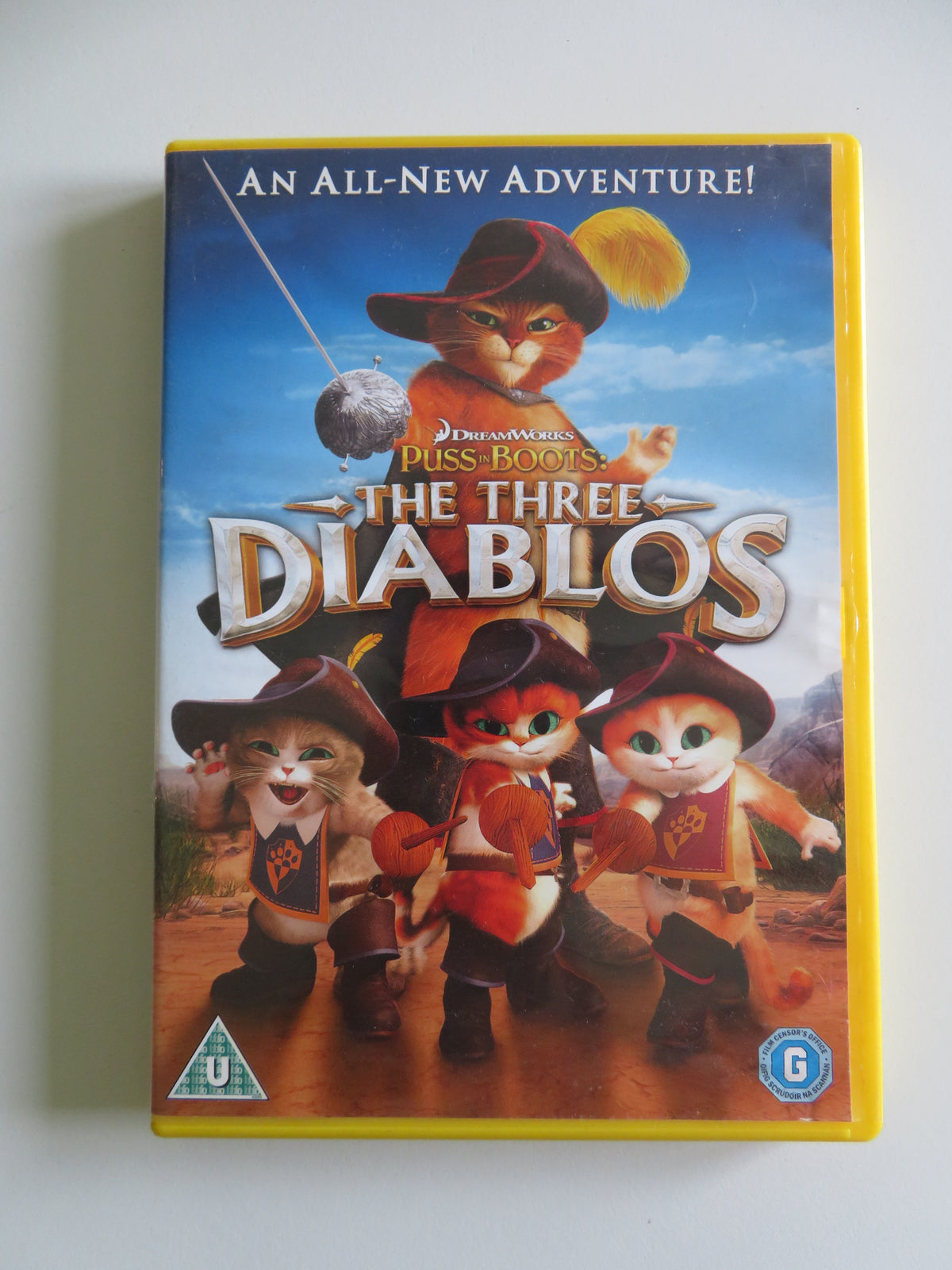 Puss in Boots: The Three Diablos (DVD) Antonio Banderas G. Marini 2012 Region 2