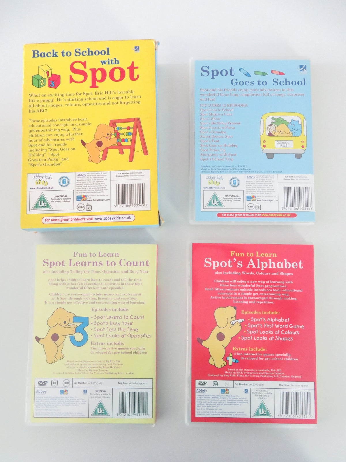 Back to School with Spot - Triple set (DVD BoxSet) Spot the Dog 2008 Region 2