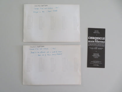 Chronicle of a Death Foretold - B Movie Still Photo Lot Of 2 Rupert Everett 1987