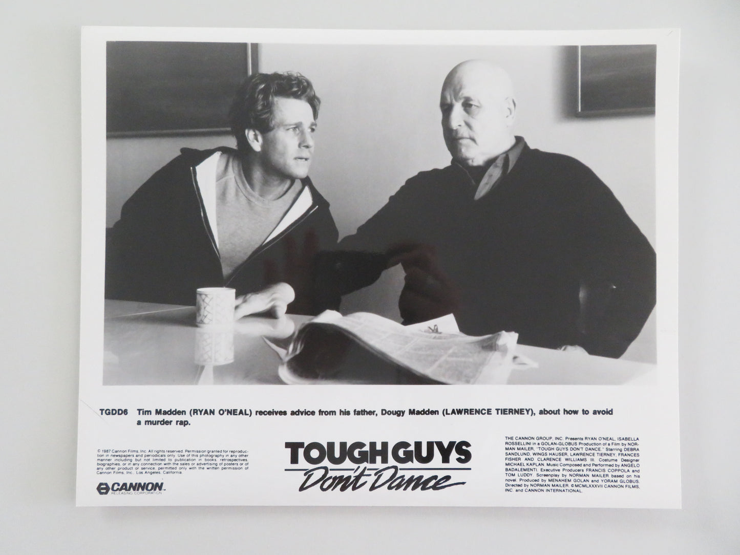 Tough Guys Don't Dance - A Movie Still Photo Lot Of 8 Cannon Ryan O'Neal 1987