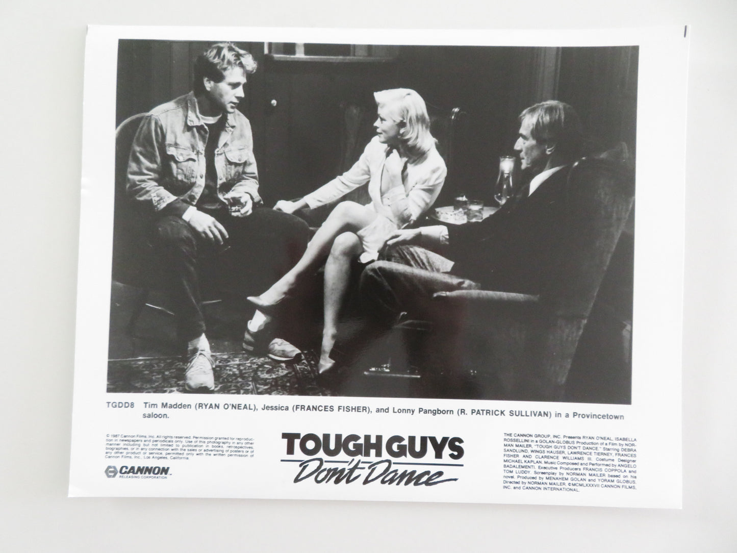 Tough Guys Don't Dance - A Movie Still Photo Lot Of 8 Cannon Ryan O'Neal 1987
