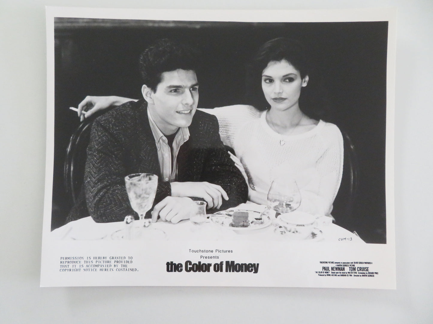 The Color of Money - A Movie Still Photo Lot Of 7 Tom Cruise Paul Newman 1986