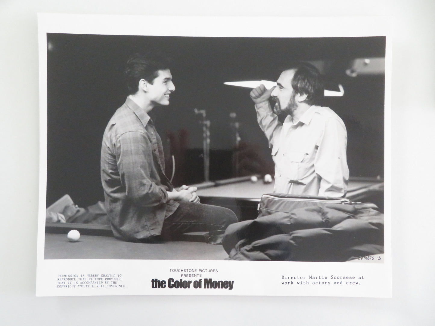 The Color of Money - A Movie Still Photo Lot Of 7 Tom Cruise Paul Newman 1986