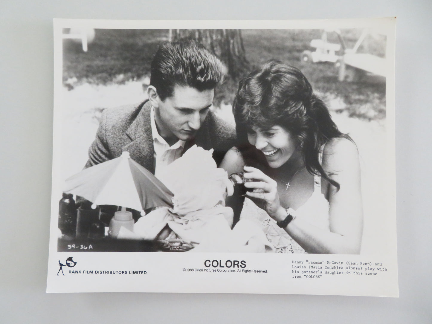 Colors - A Movie Still Photo Lot Of 7 Sean Penn, Robert Duvall 1988
