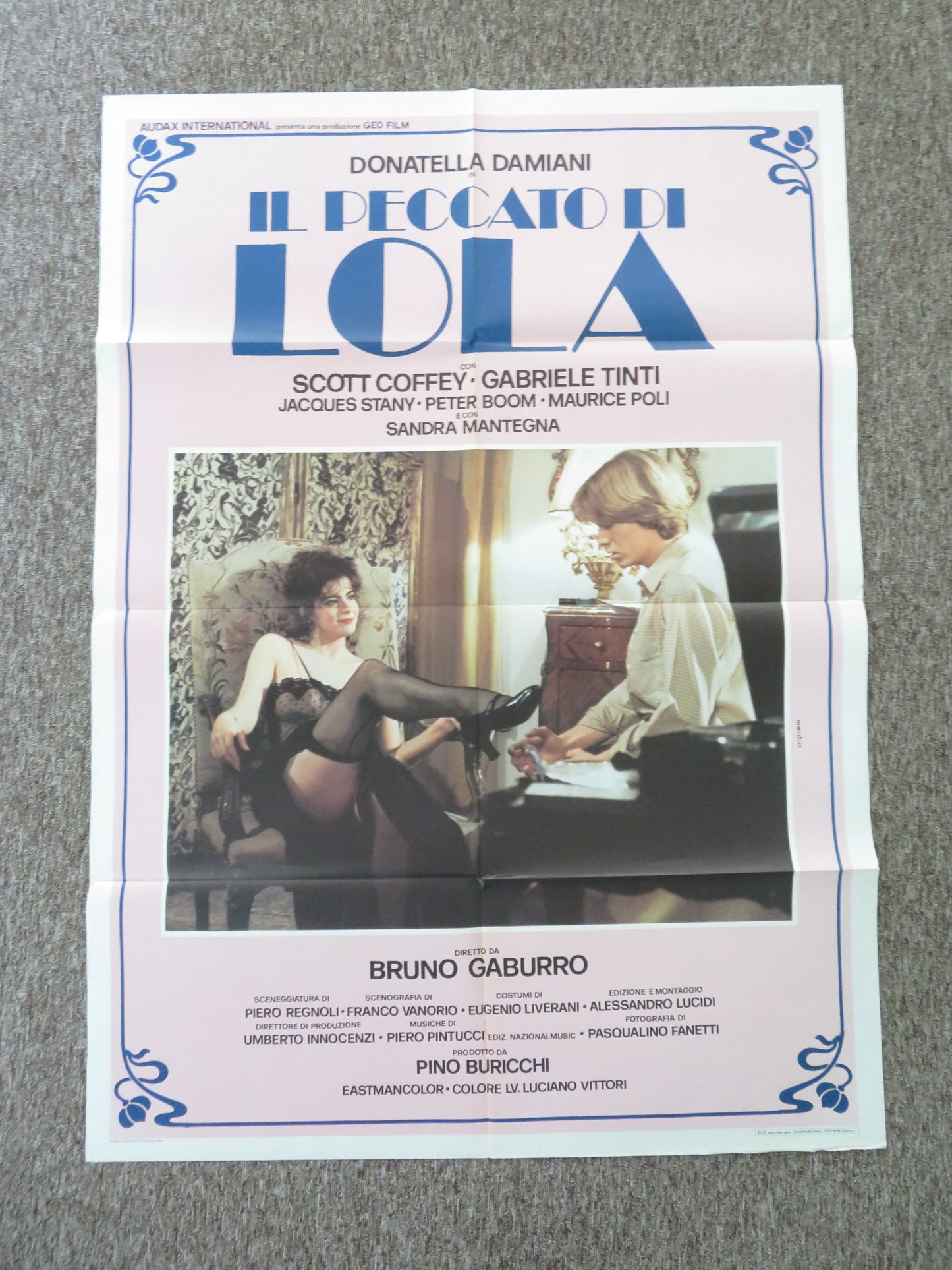 Lola's Secret Italian 2 Foglio Poster Donatella Damiani Scott Coffey 1984