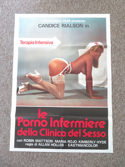 Candy Stripe Nurses Italian 2 Foglio Poster Candice Rialson Robin Mattson 1981