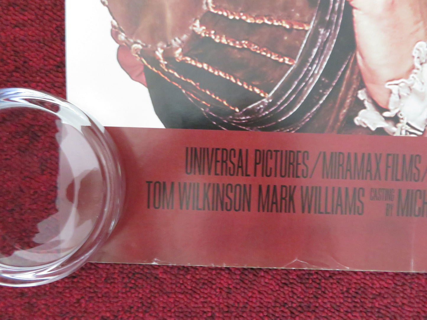 Shakespeare in Love UK Quad Rolled Poster Gwyneth Paltrow Joseph Fiennes 1998