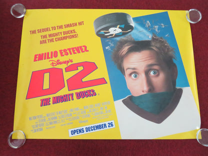 D2: The Mighty Ducks UK Quad Rolled Poster Disney Emilio Estevez 1994